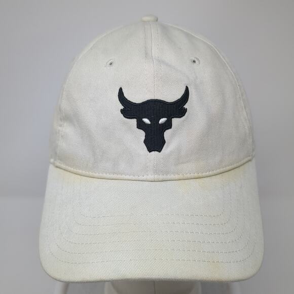 Bull Slideback Baseball Cap White One Size Adjustable Free Fit Under Armour - Picture 2 of 9